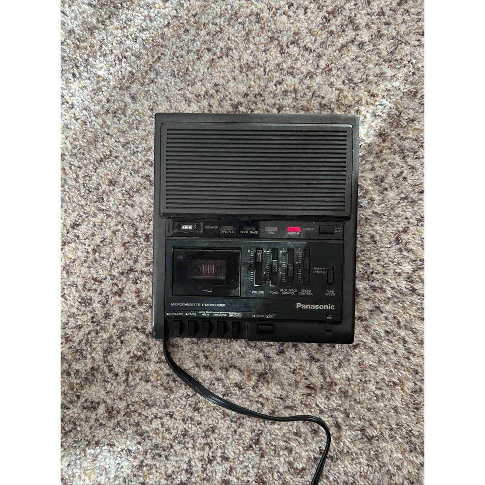 Panasonic‎ Microcassette Transcriber RR-930 Tested Works NO Foot Pedal